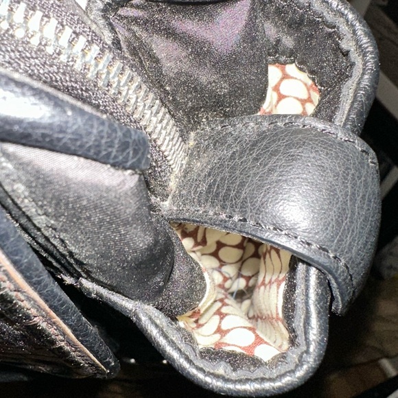 Brighton Twister Bennett Nylon Croco Patent Top Handle Zipper Backpack Bag Purse - Picture 3 of 10